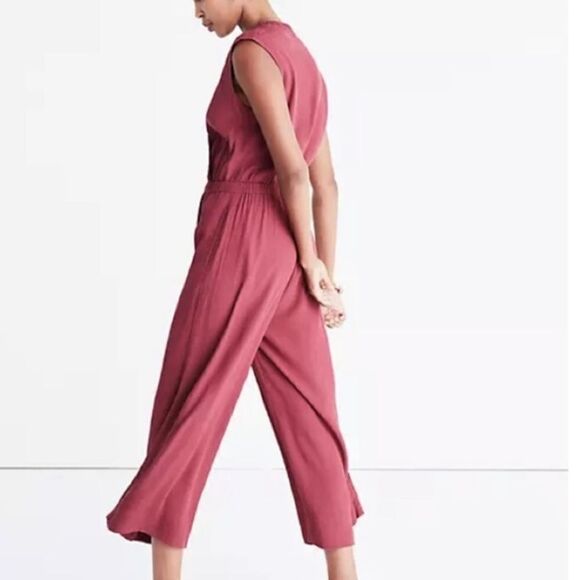EUC Madewell Culottes Wrap Front Jumpsuit - Picture 3 of 11